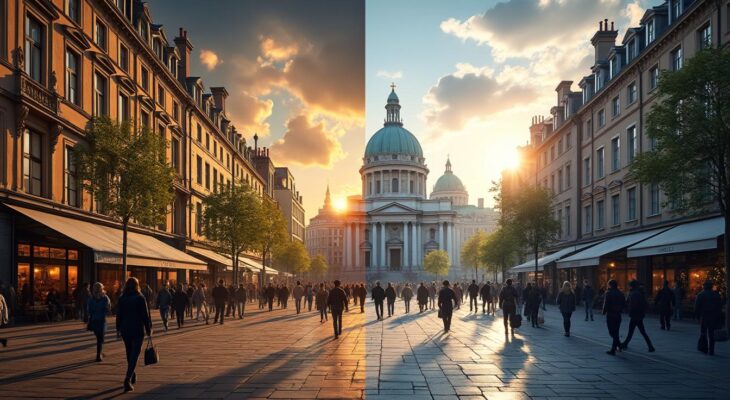 découvrez un exemple captivant d'expression écrite en espagnol avec une description vivante d'une ville, idéale pour améliorer votre vocabulaire et votre style narratif.