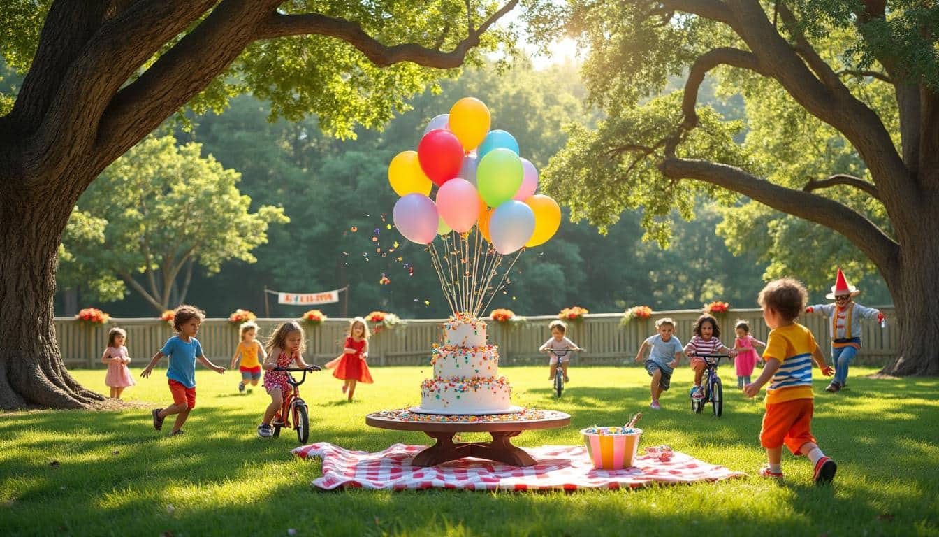 découvrez comment planifier une fête pour enfants inoubliable dans un parc, de la décoration festive à la restauration adaptée, pour un événement réussi et joyeux.
