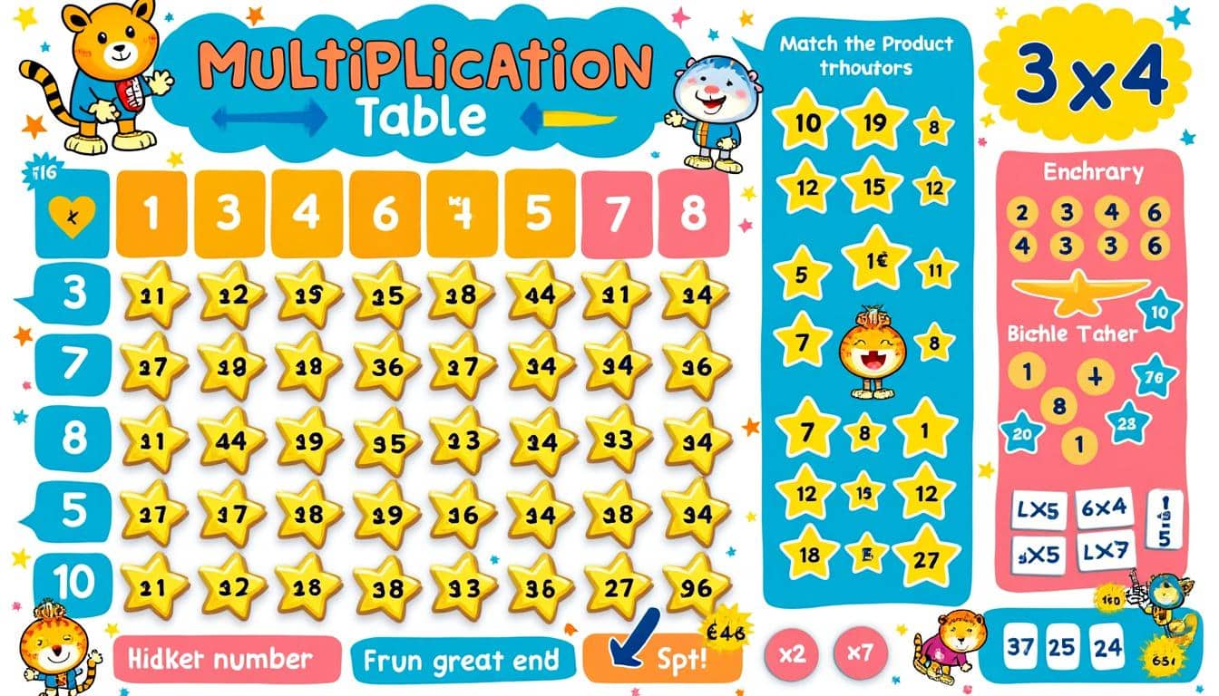 découvrez comment un jeu de table de multiplication à imprimer peut renforcer la confiance des enfants en rendant l'apprentissage ludique et motivant.