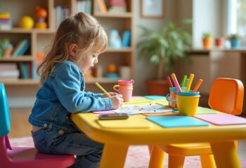 découvrez comment une table colorée pour enfants stimule leur créativité, favorise leur apprentissage et contribue à leur développement global.