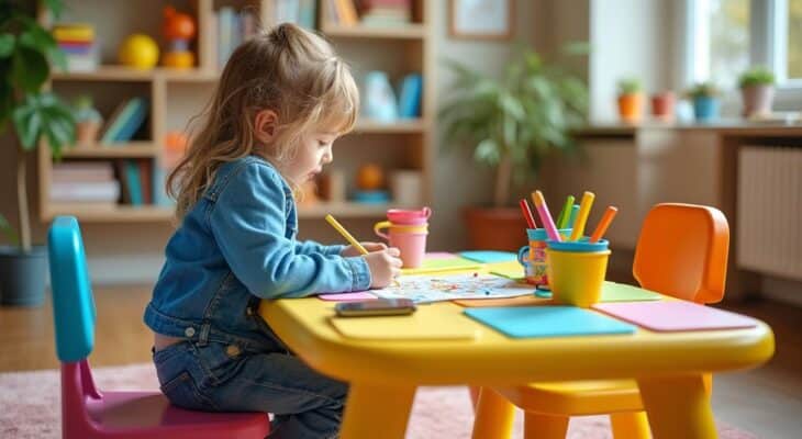 découvrez comment une table colorée pour enfants stimule leur créativité, favorise leur apprentissage et contribue à leur développement global.