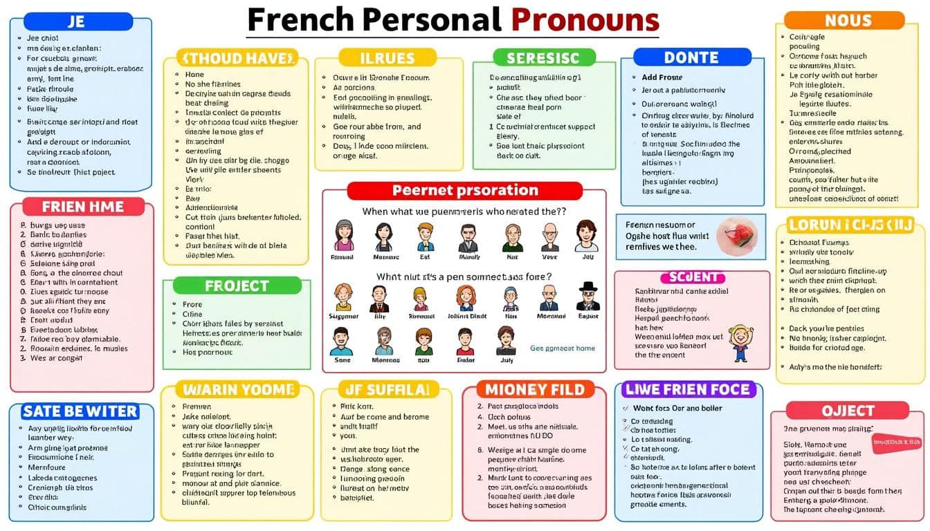 découvrez un tableau clair et visuel des pronoms personnels, une méthode efficace pour apprendre et maîtriser facilement leur utilisation en français.