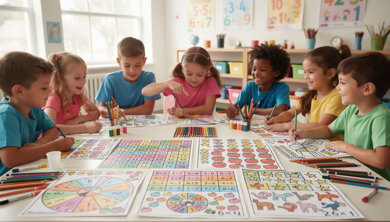 découvrez le coloriage magique de la table de 5, une méthode ludique et éducative pour apprendre les multiplications en s'amusant. parfait pour les enfants !