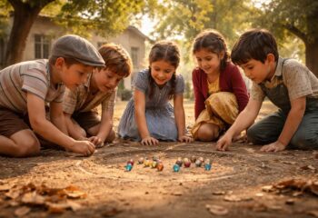 plongez dans l'univers nostalgique des jeux de billes d'autrefois et redécouvrez les règles oubliées qui animaient les parties entre enfants.