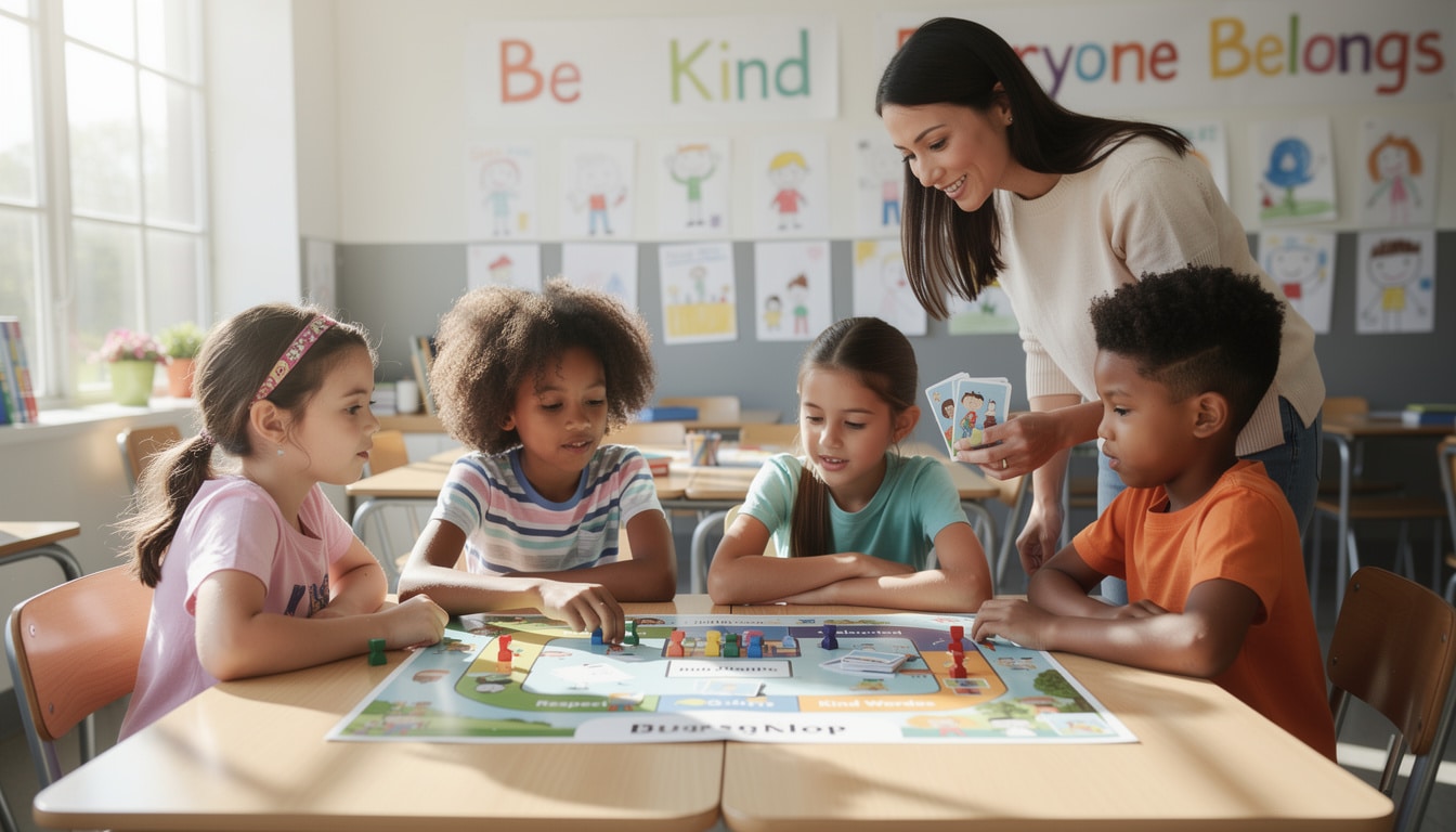 découvrez les avantages d'un jeu éducatif à imprimer pour sensibiliser au harcèlement scolaire en milieu scolaire, favorisant l'engagement et la prévention auprès des élèves.