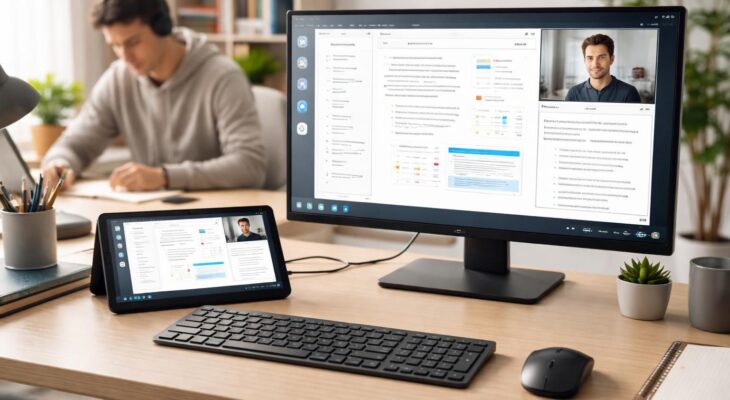 découvrez comment samsung dex transforme votre tablette en un mini pc idéal pour les cours, alliant mobilité et productivité.