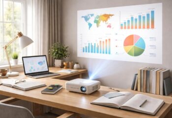 découvrez un vidéoprojecteur led offrant une image nette et claire, idéal pour vos révisions et cours à distance, pour un confort visuel optimal.