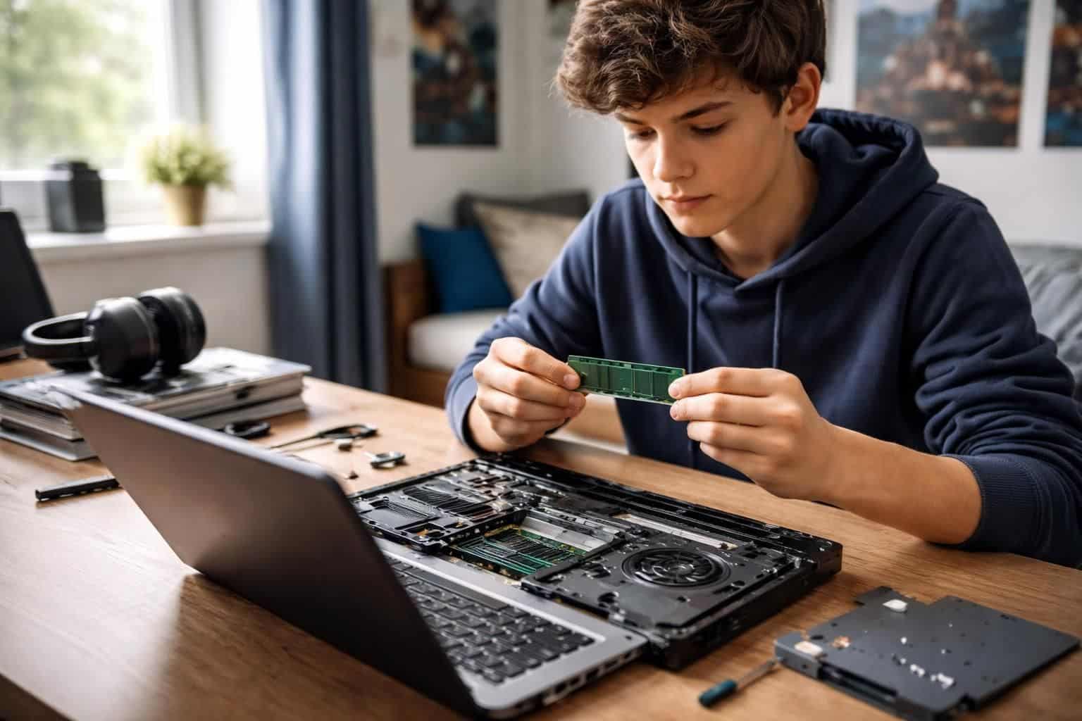 découvrez si vous pouvez ajouter de la ram sur l'ordinateur portable de votre adolescent pour améliorer ses performances et optimiser son utilisation quotidienne.