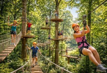 explorez les nouveaux parcours d'accrobranche à rennes et vivez des sensations fortes en pleine nature. aventure, fun et défis vous attendent pour toute la famille.