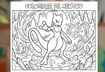 coloriage de Mewtwo
