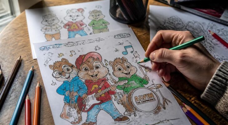 découvrez des coloriages alvin et les chipmunks originaux et peu communs pour stimuler votre créativité et passer un moment ludique.