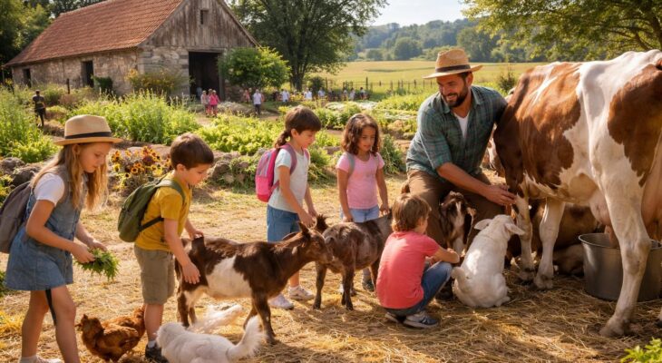 découvrez les activités captivantes d'une ferme pédagogique à amboise, où petits et grands apprennent en s'amusant au contact des animaux et de la nature.