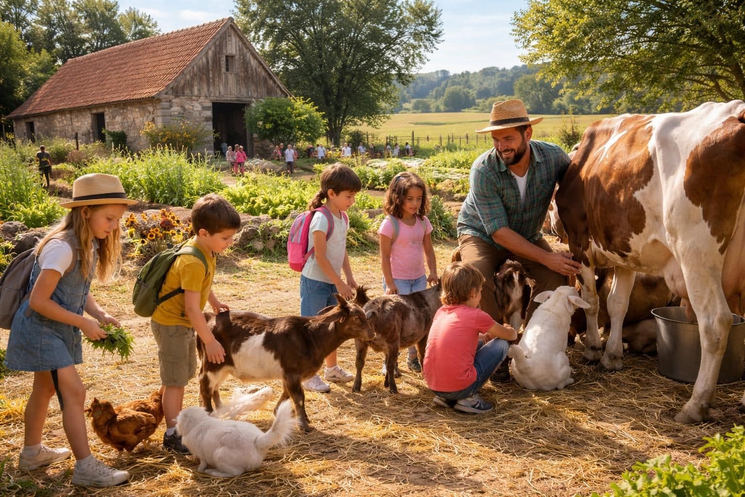 découvrez les activités captivantes d'une ferme pédagogique à amboise, où petits et grands apprennent en s'amusant au contact des animaux et de la nature.