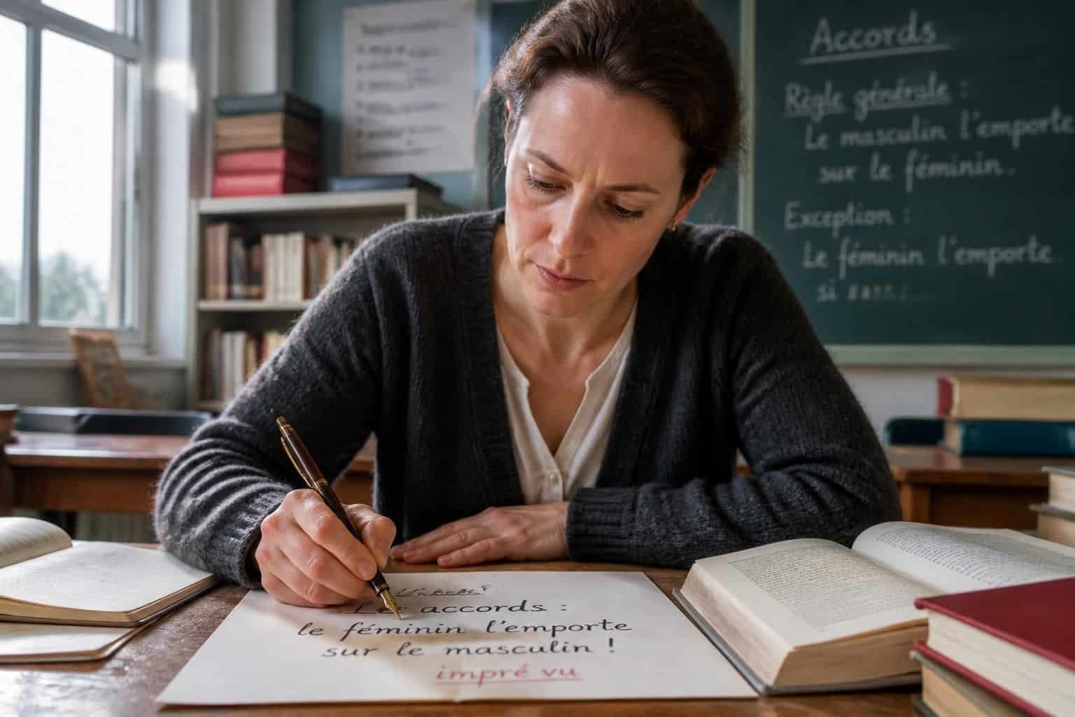 découvrez un exemple surprenant d'accord en grammaire française qui vous aidera à mieux comprendre les règles et à éviter les erreurs courantes.