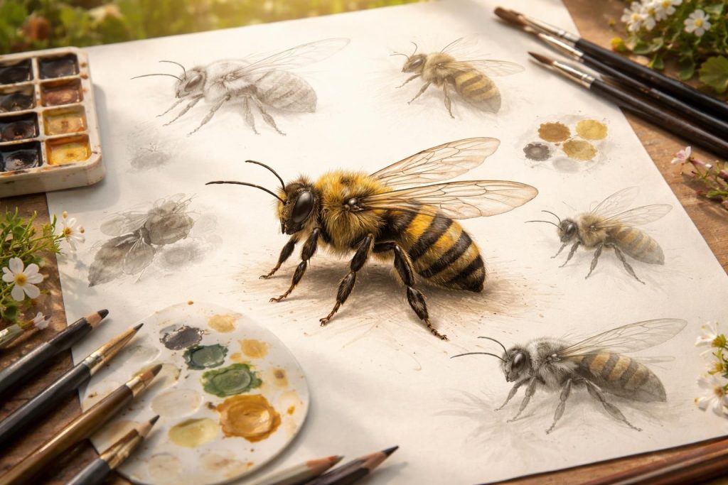 découvrez les techniques essentielles pour dessiner une abeille réaliste, étape par étape, et maîtrisez les détails qui donnent vie à votre illustration.