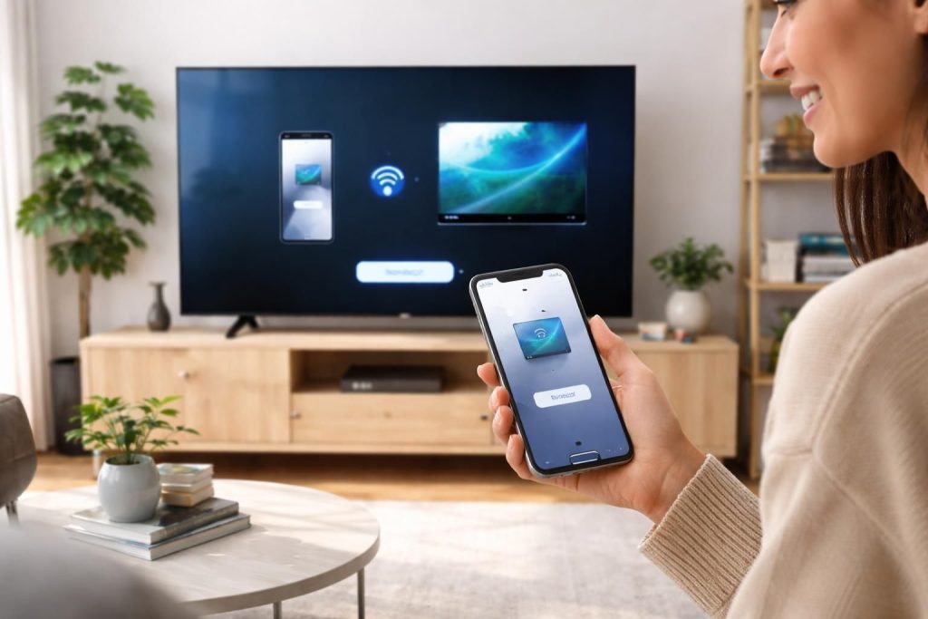 découvrez comment connecter facilement votre iphone à une tv samsung sans câble grâce à notre guide étape par étape simple et rapide.